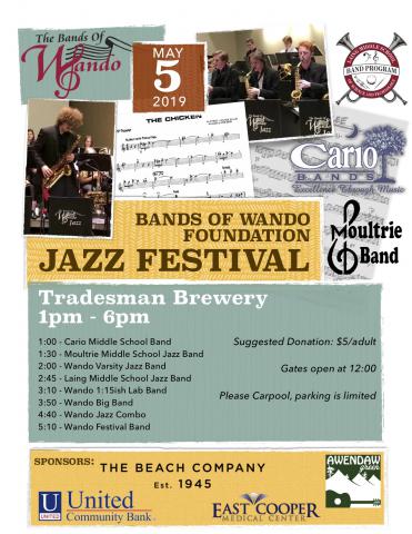 Bands of Wando Foundation Jazz Festival 2019 poster