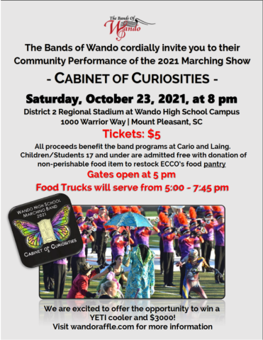 2021 Bands of Wando Community Performance poster image